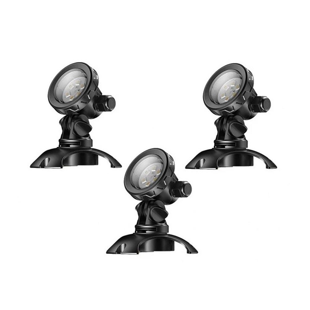 SunSun CED-110C - set di 3 faretti 1w per l'illuminazione di laghetti e fontane