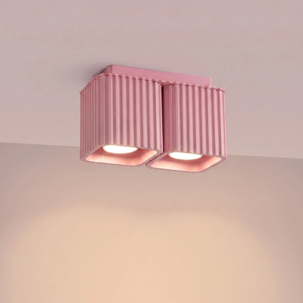 Plafoniera RIFF 2 rosa GU10
