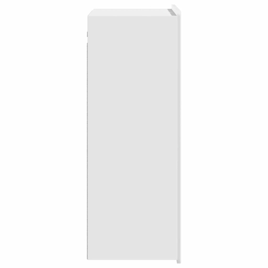 Armadietto a Muro | Mobiletto a muro Bianco Lucido 66 x 34,5 x 92 cm