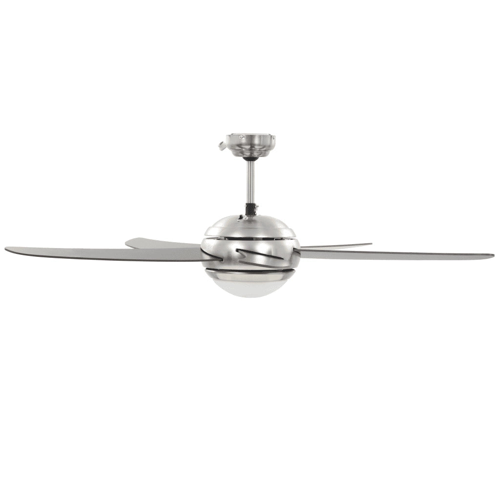 Ventilatore da Soffitto Decorato con Luce 128 cm Marrone