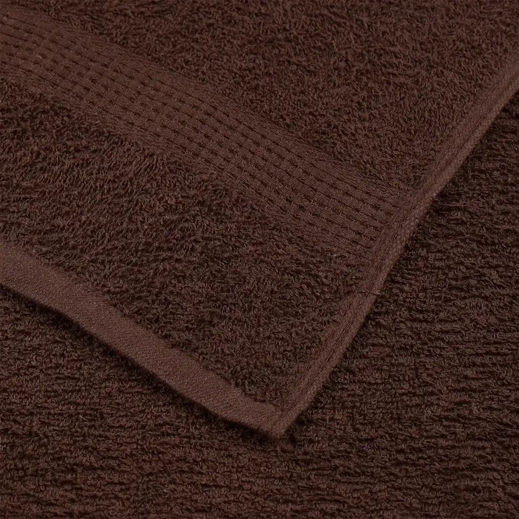 Asciugamani da bagno FROGN 10 pz Marrone 100x150 cm 360 g/m² 136766