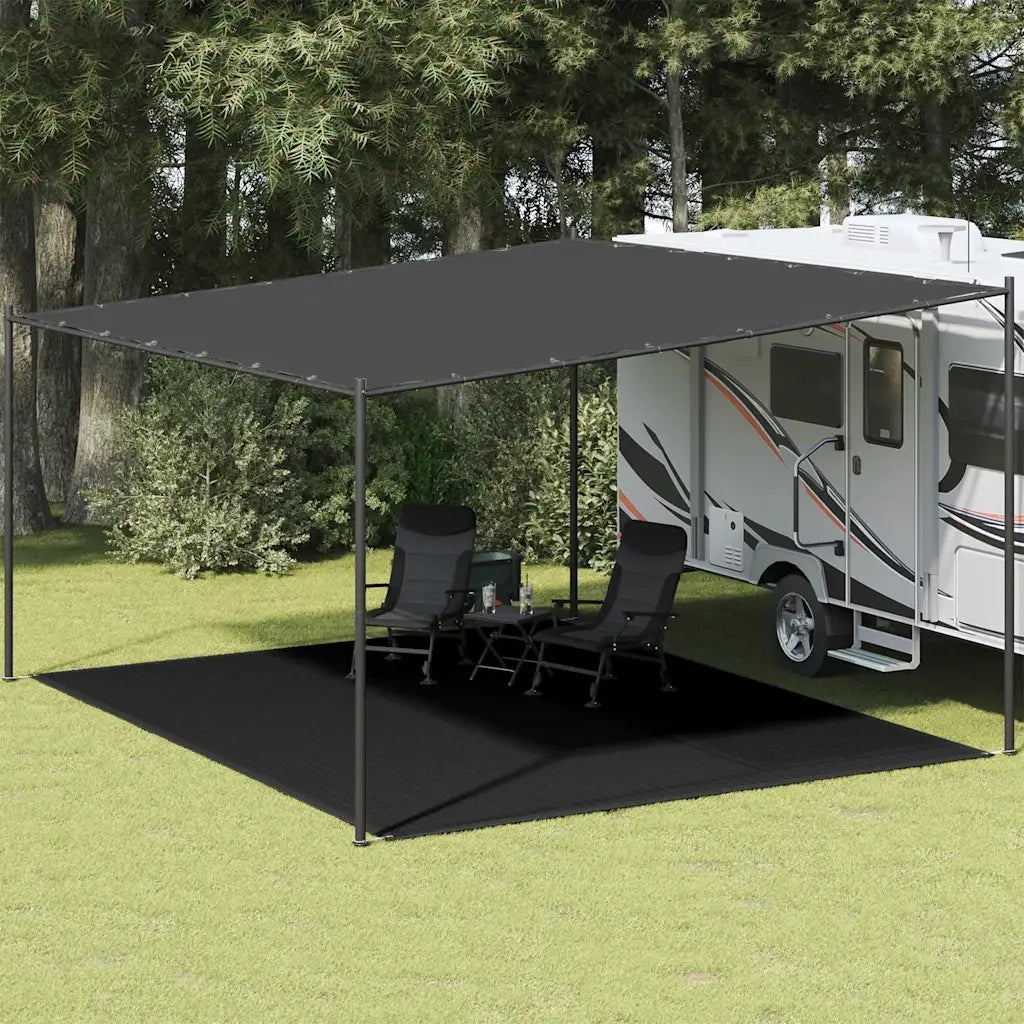 Tappeto da Tenda 400x500 cm Nero 310792