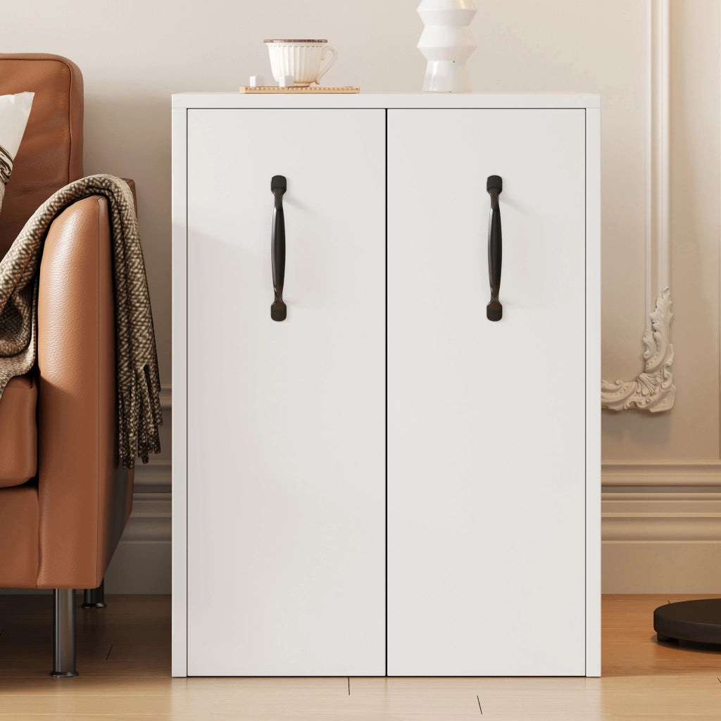 LIBRERIA mobile 52x50x75 cm bianca con ruote, cassetti e ripiani