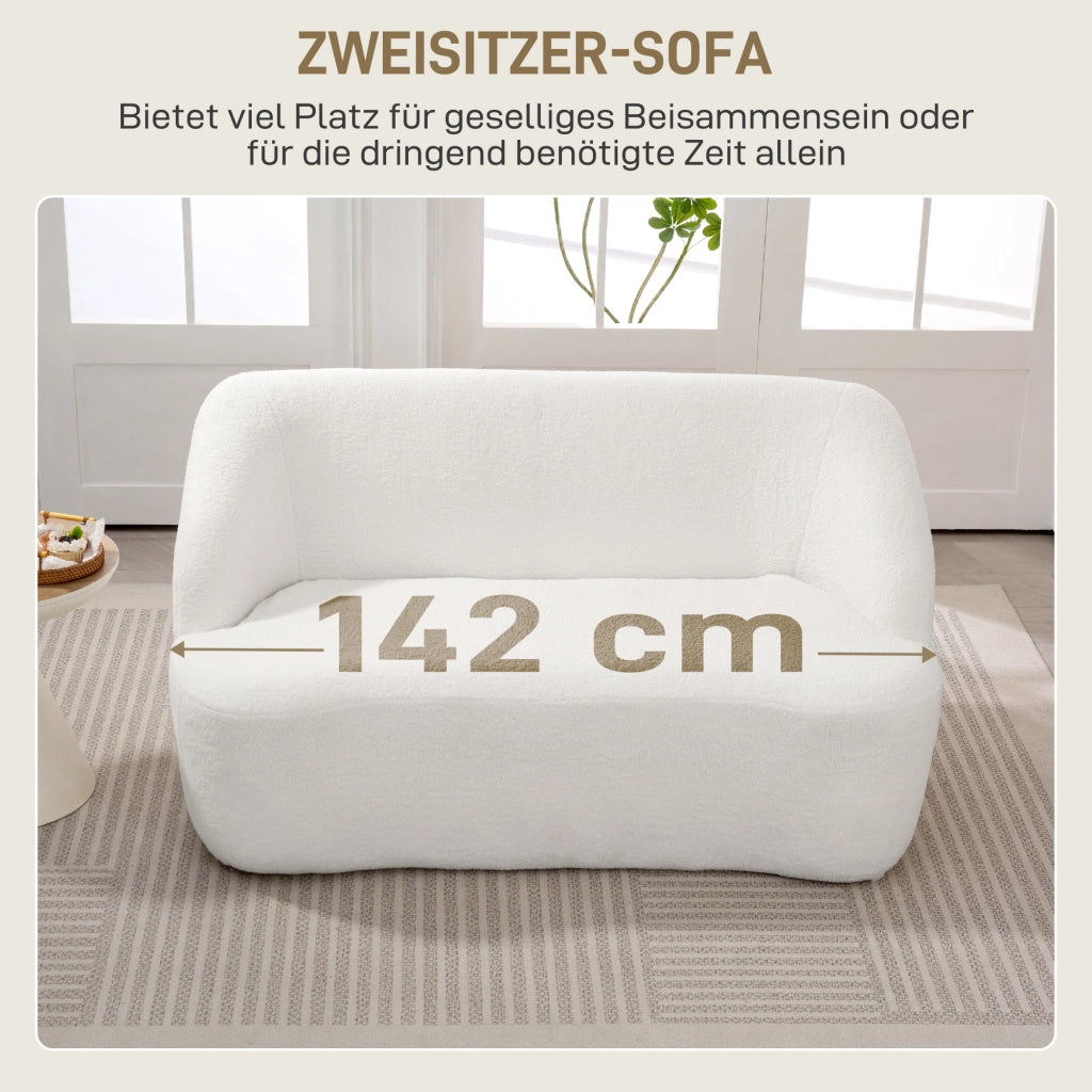 Divano 2 posti imbottito ¨C zephmum ¨C crema