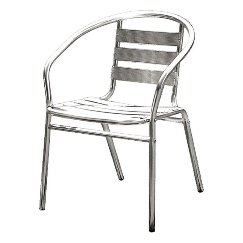 ALU SEDIA POLTRONA BAR IN ALLUMINIO 50 X 56 X 74 CM