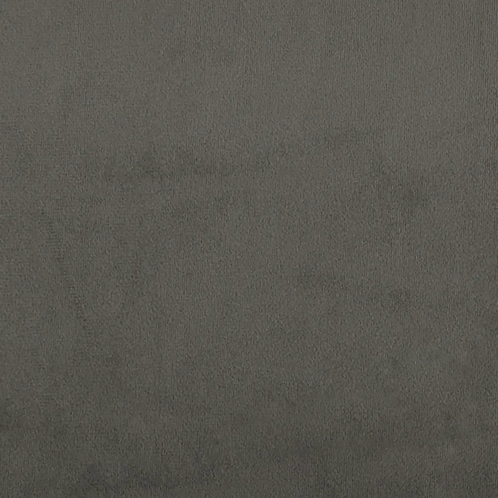Testiera ad Orecchio GrigioScuro 183x16x118/128 cm in Velluto 3119501