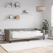 Divano Letto con Materasso Tortora 80x200 cm in Tessuto 3197406