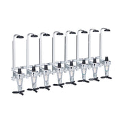 Dosatore da parete per 8 bottiglie da bar professionale 30 x 20 x 15 cm in metallo nero 13_0004921