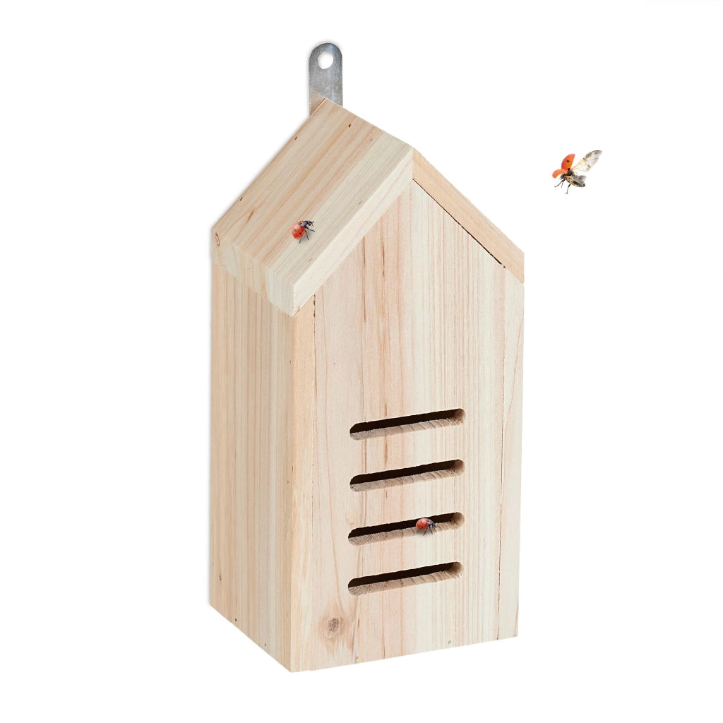 Hotel per insetti design moderno giardino rifugio sospeso 30 x 20 x 15 cm in legno di abete naturale 13_0015251