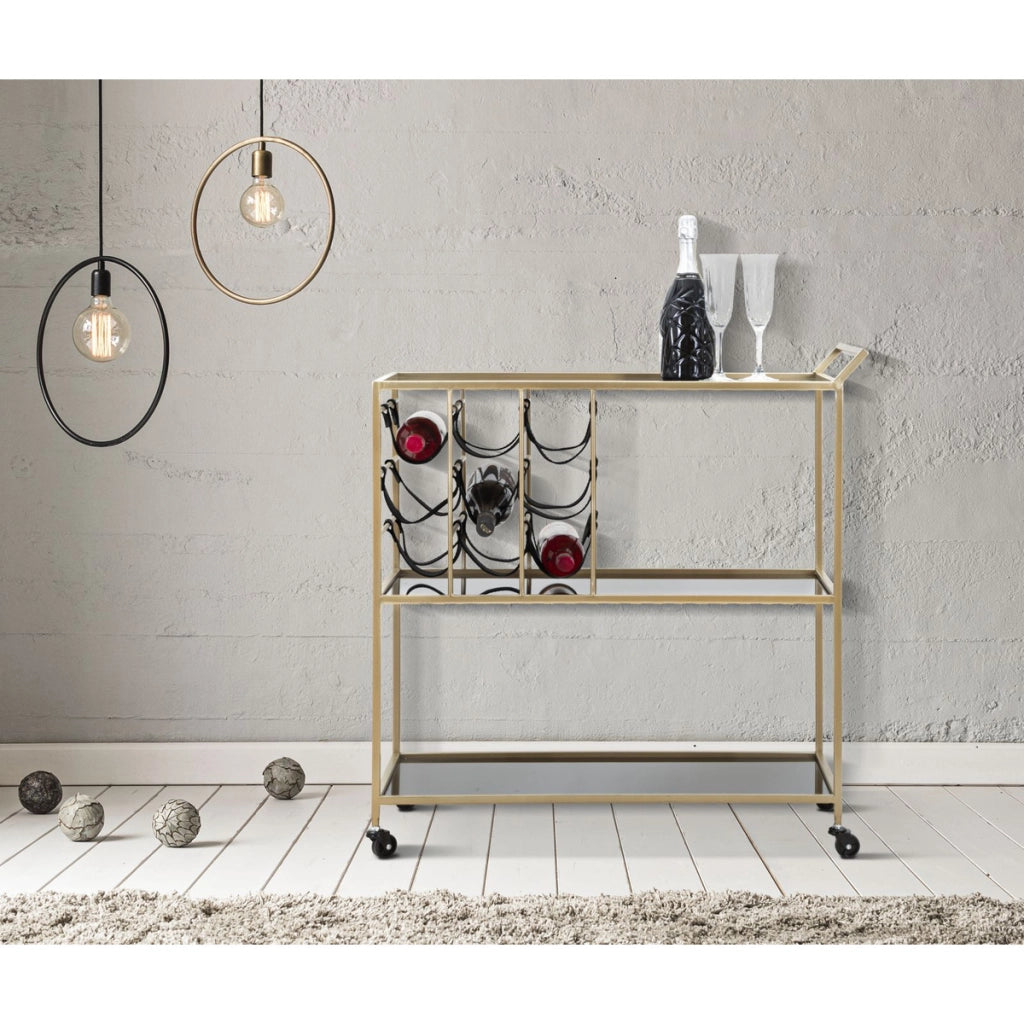 Carrello VKH5, Nero, Metallo, 79x39,5x82 cm