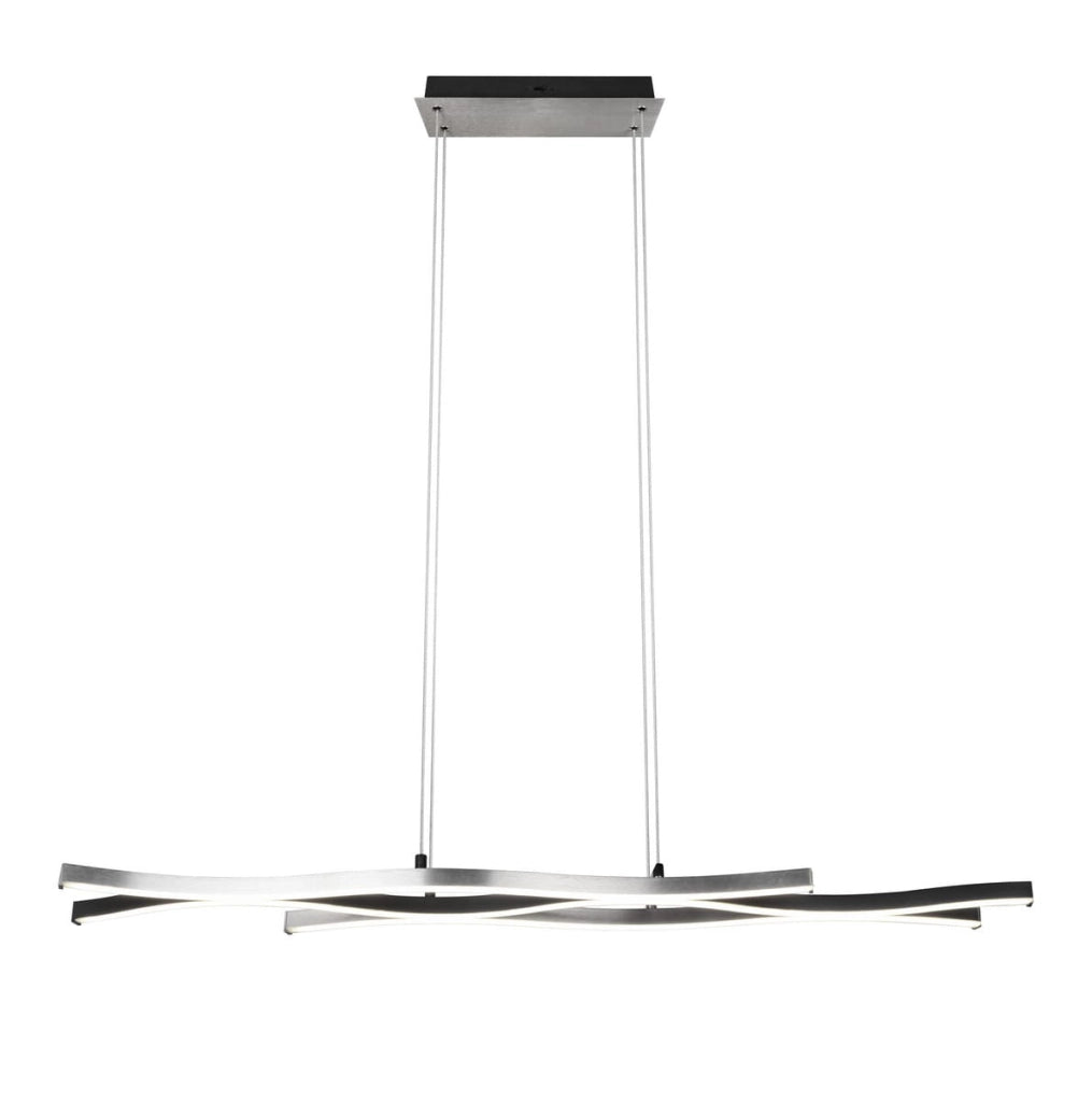 Lampada a sospensione LED Blaze argento 108cm Trio