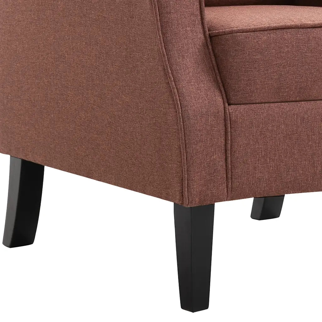 Poltrona-Divano Sedia-Poltroncina Marrone in Tessuto 115991