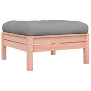 Poggiapiedi da Giardino con Cuscino Legno Massello di Douglas CFW7346067