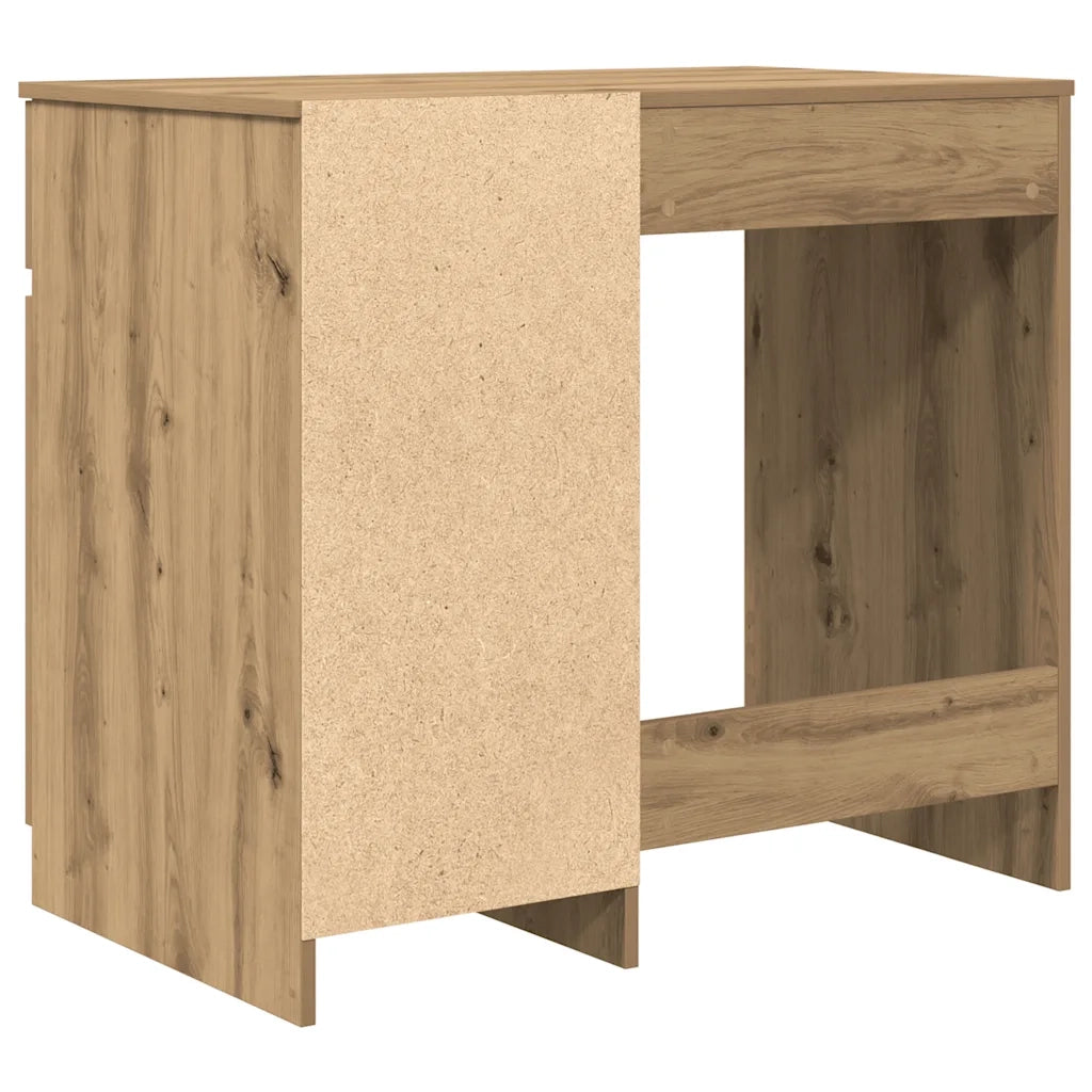 Scrivania Rovere Artigianale 86x49x76 cm in Legno Multistrato 861831