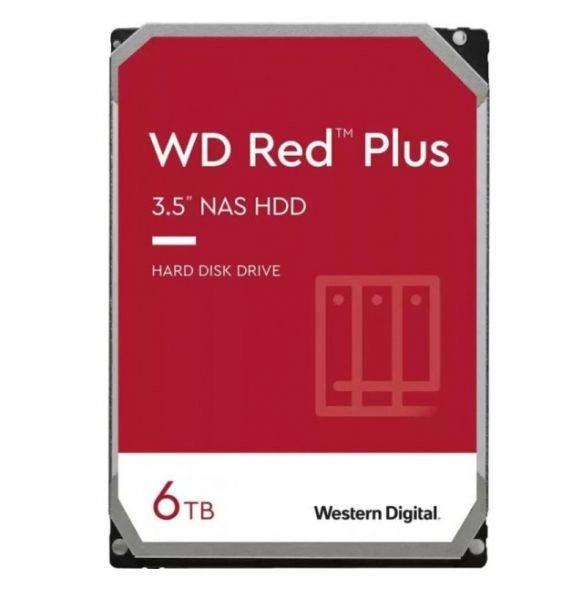 HARD DISK RED PLUS 6 TB SATA 3 3.5" NAS (WD60EFPX)