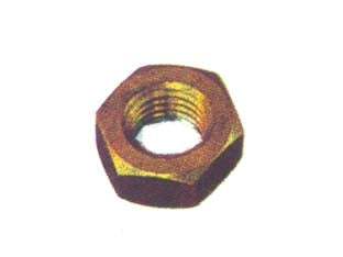 DADO ESAGONALE MEDIO IN OTTONE- - mm.6 - 100 pezzi
