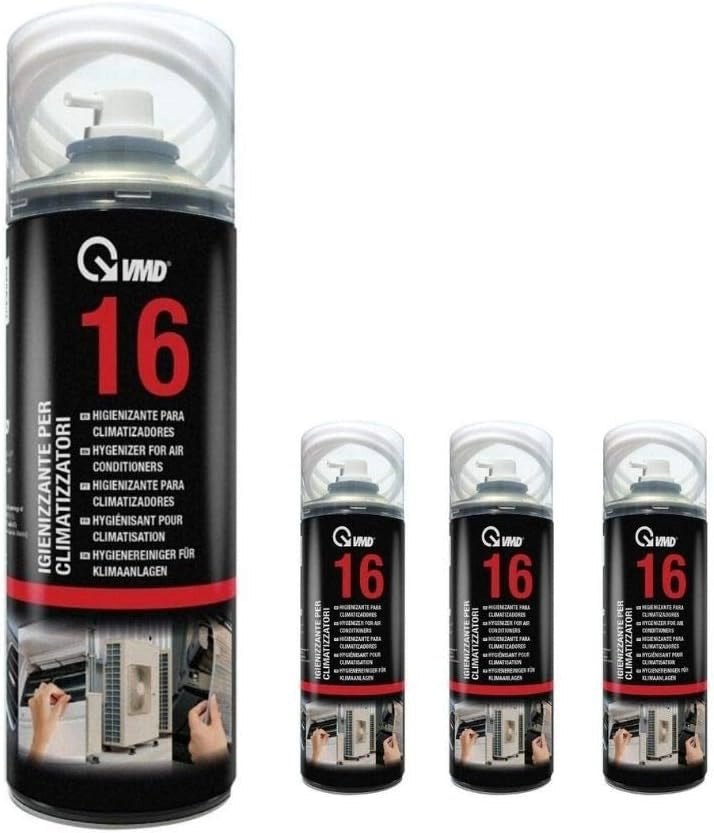 Vmd kit 4 pezzi spray igienizzante schiumogeno per climatizzatori aria