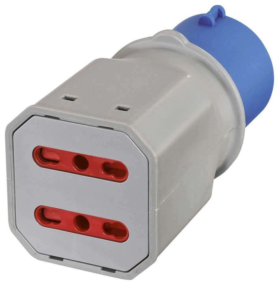 10pz adattatore ind. 16a 220 v- 2p bipasso fig.7 cod:ferx.83996