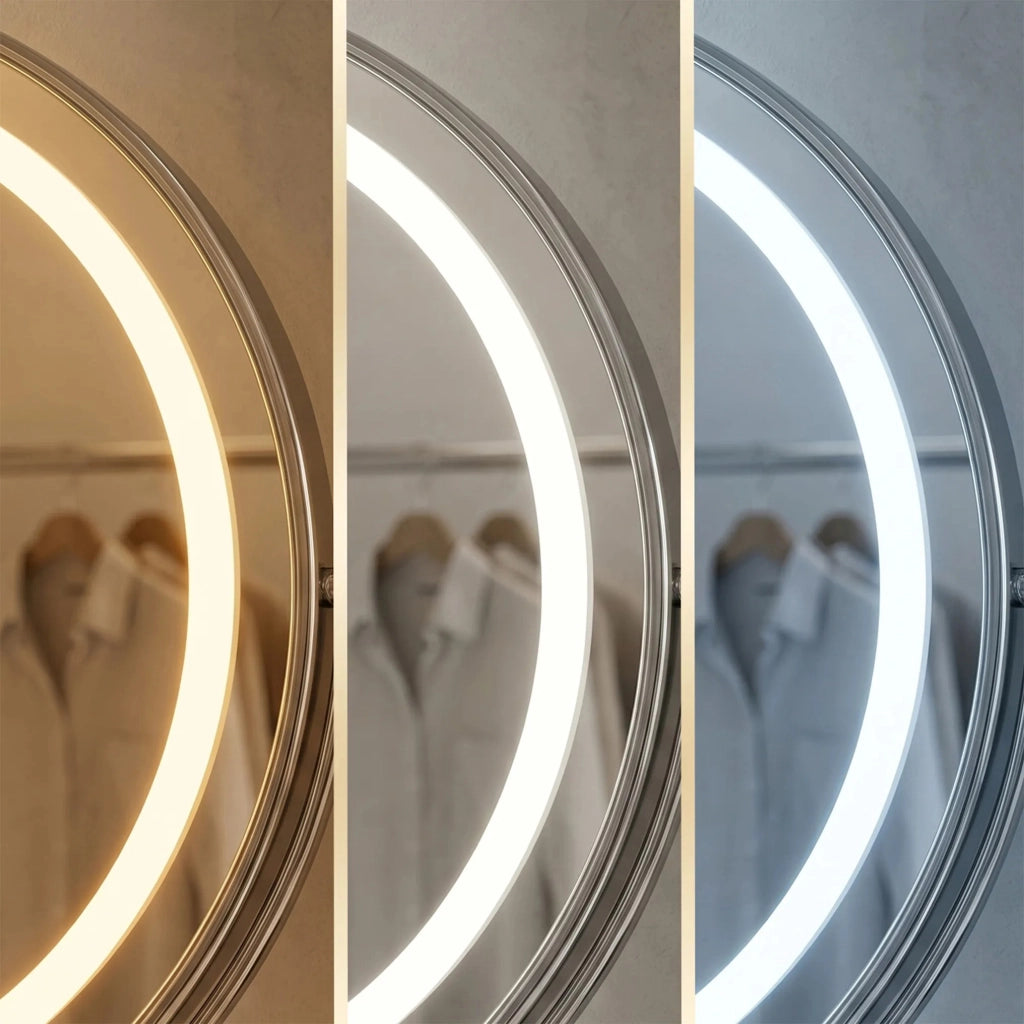 Specchio Led Make-up Chrome 50 Cm
