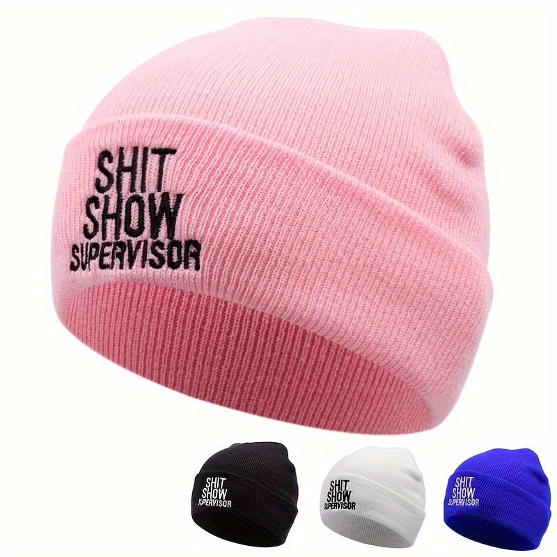 SHIT SHOW SUPERVISOR Cappelli ricamati invernali caldi neri