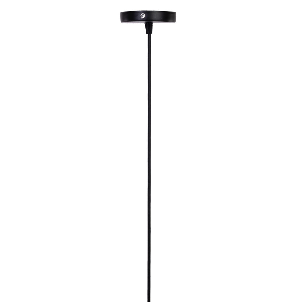 Lampada da soffitto in rattan e cotone marrone D40x40h cm