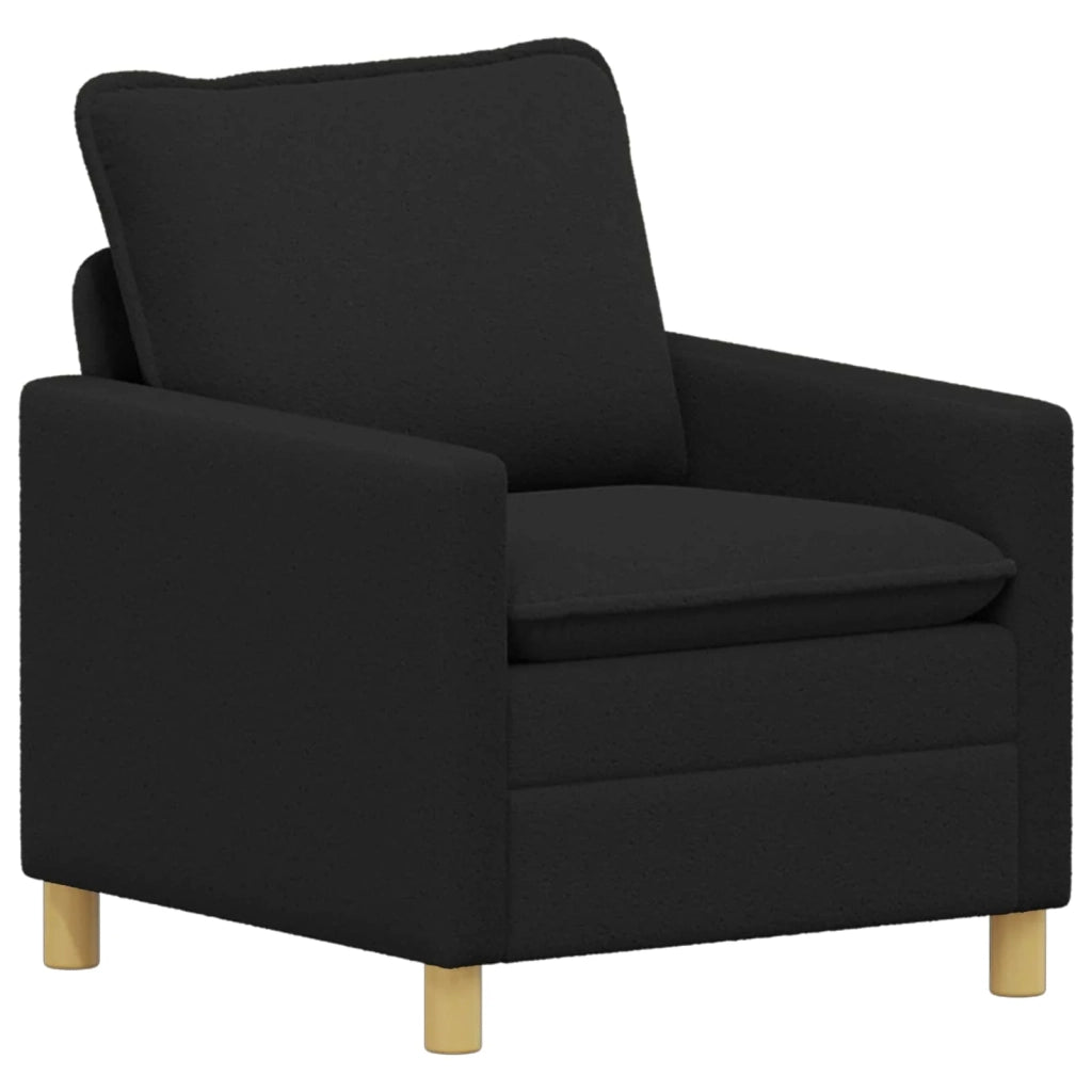 Set di divani 2 pz Nero Tessuto 3417039