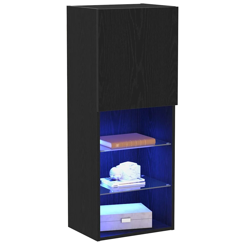 Set mobile TV 40,5 x 30 x 102 cm Rovere Nero