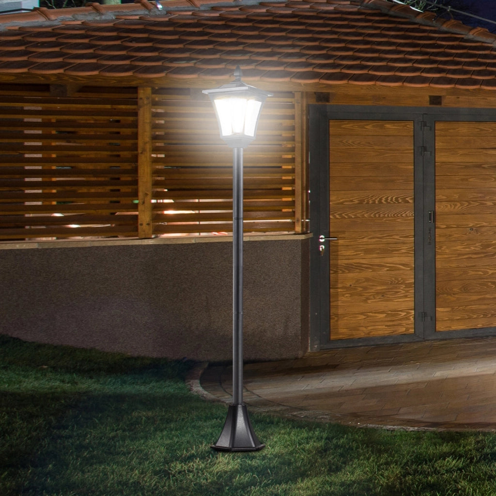 Lampada da Giardino Solare LED ¨C Minimal ¨C Nero 160 cm