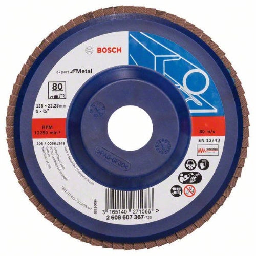 DISCO LAMELLARE EXPERT METAL DIRITTA 125MM G80