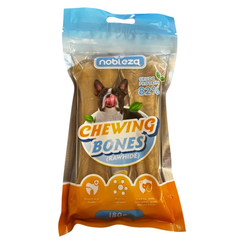 CIBO PER CANI OSSI MASTICABILI PELLE DI BOVINO 180GR