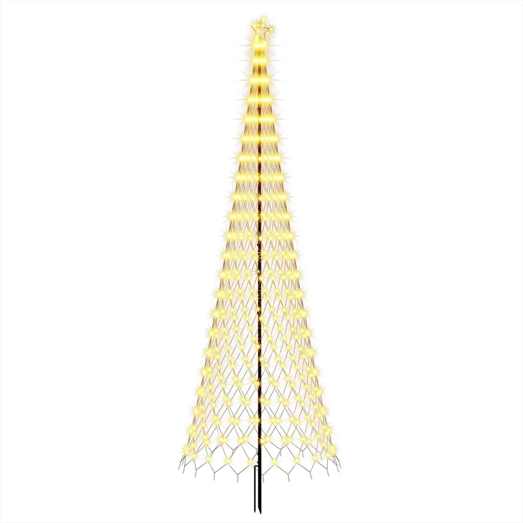 Albero di Natale LED EKENAS 400 cm 450 LED Bianco caldo Ferro 42053605