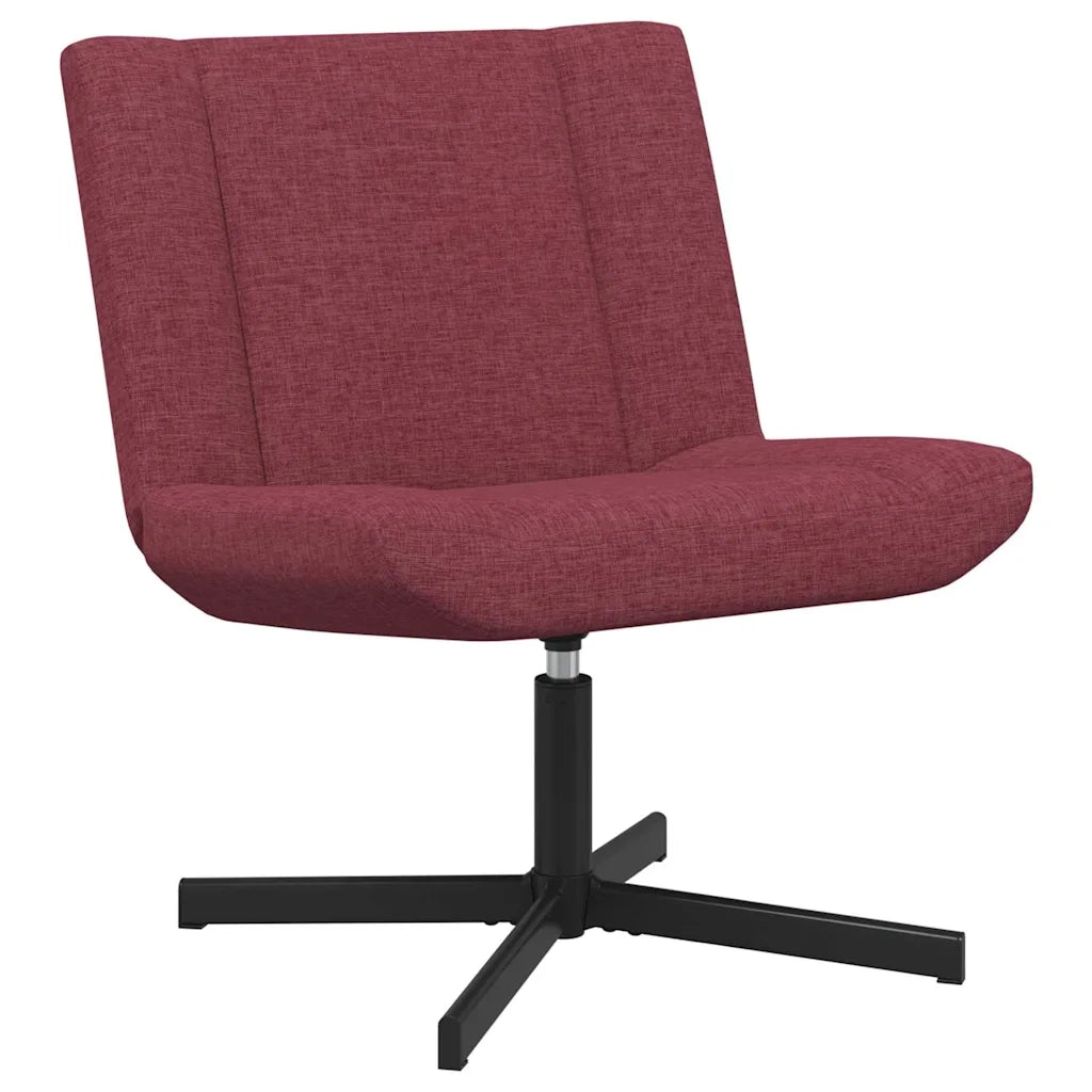 Sedia girevole Rosso Vino 63 x 75 x 76 cm Tessuto 42007328
