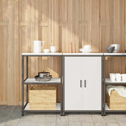 Set di Stoccaggio per Cucina con lo scaffale 2 pcs Bianco 3392688