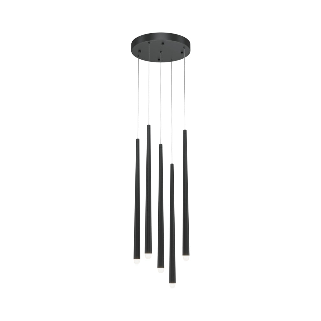 Lampada a sospensione Maytoni Cascade LED nera 150 cm