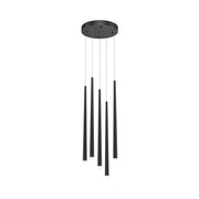 Lampada a sospensione Maytoni Cascade LED nera 150 cm