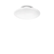 Plafoniera Moderna Smarties Vetro Bianco 1 Luce E27
