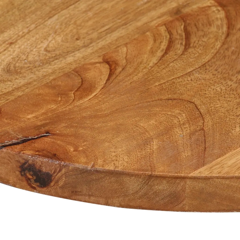 Piano per Tavolo | Superficie Tavolo | Piano Scrivania ? 70x3,8 cm Rotondo in Legno Massello di Mango