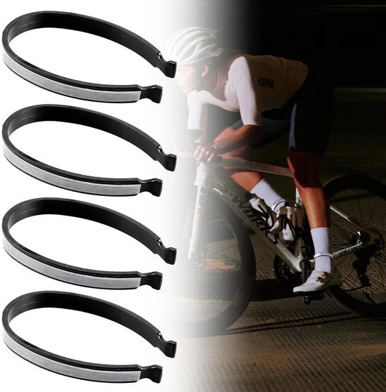 Accessori per bicicletta riflettenti - Clip per pantaloni sicure per bicicletta - Clip per pantaloni gialle - Accessori per bicicletta riflettenti - Adatto per uomini e donne - Codice prodotto:  - Modello:  - Materiale:  - Dimensioni:  - Colore: giallo
