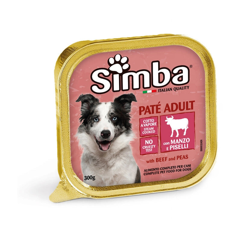CIBO CANE MONGE SIMBA  300 G PATE VSC VITELLO PISEL- 18,0 pz