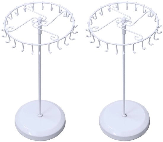 Organizzatore di Gioielli 23 Haken - Sieraden Organizer - Sieradenrek - Porta Cavigliere - Custodia per Anelli - Alta Qualità Metallo. - Sieradenhouder