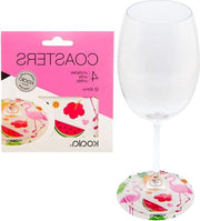Sottopiani riciclabili - Stampa Flamingo - 96 pezzi - Multicolor