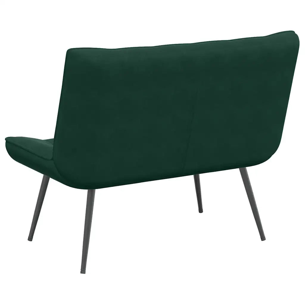 Panca Verde Scuro 110x74x84 cm in Velluto 4012339
