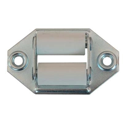 GUIDACINGHIA A RULLI FORI ORIZZONTALI - ZINCATO RULLI NYLON MM 60X35- 50 pezzi