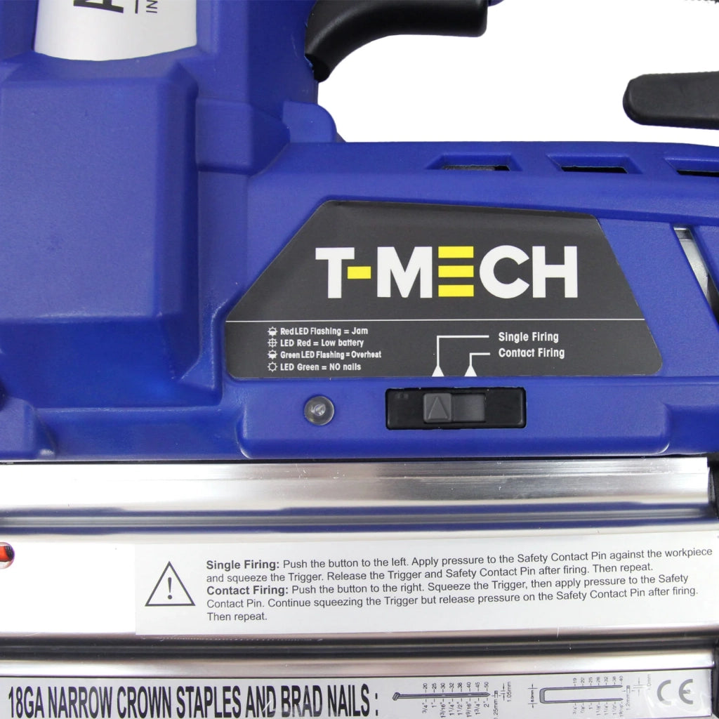 Pistola Sparachiodi Graffettatrice Pneumatica 2 in 1 18V Senza Fili con Batteria