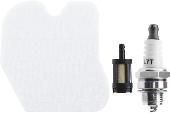 Set di filtri dell'aria da 3 pezzi - filtro del carburante - candela L7T - numero di articolo 545061801 - compatibile con Husqvarna 230/235/236/240 - set di manutenzione per sega a catena - set di riparazione