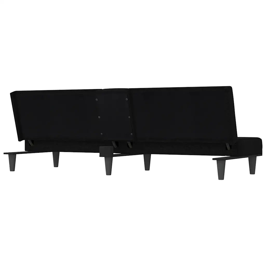 Divano letto | Sof¨¤ letto | Letto singolo con Portabicchieri in Tessuto Nero