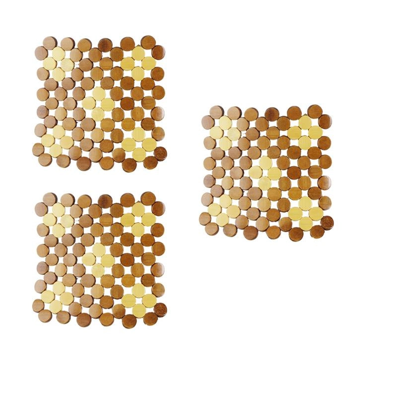 KIT SET 3 PZ SOTTOPENTOLA BAMBOO 18X18 CM