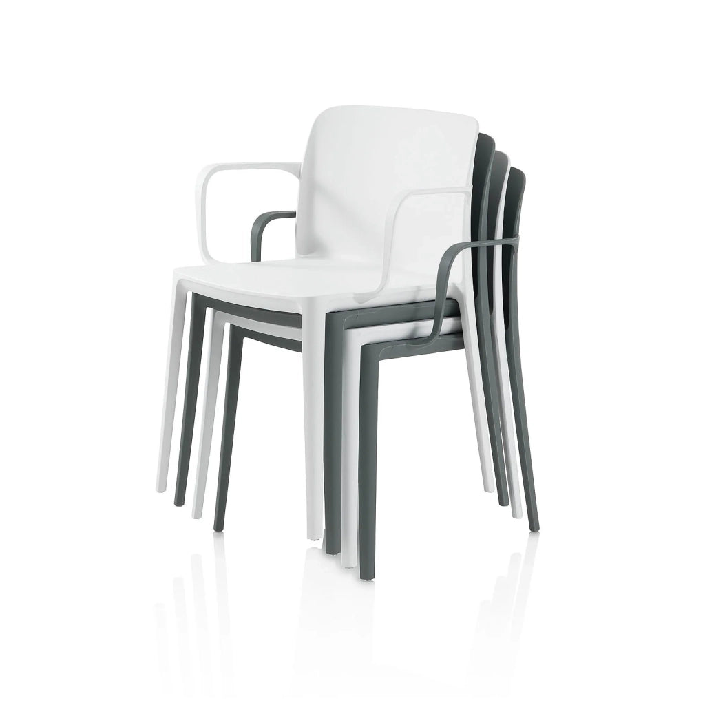 Set 4 Sedie da interno/esterno TIMMY colore bianco