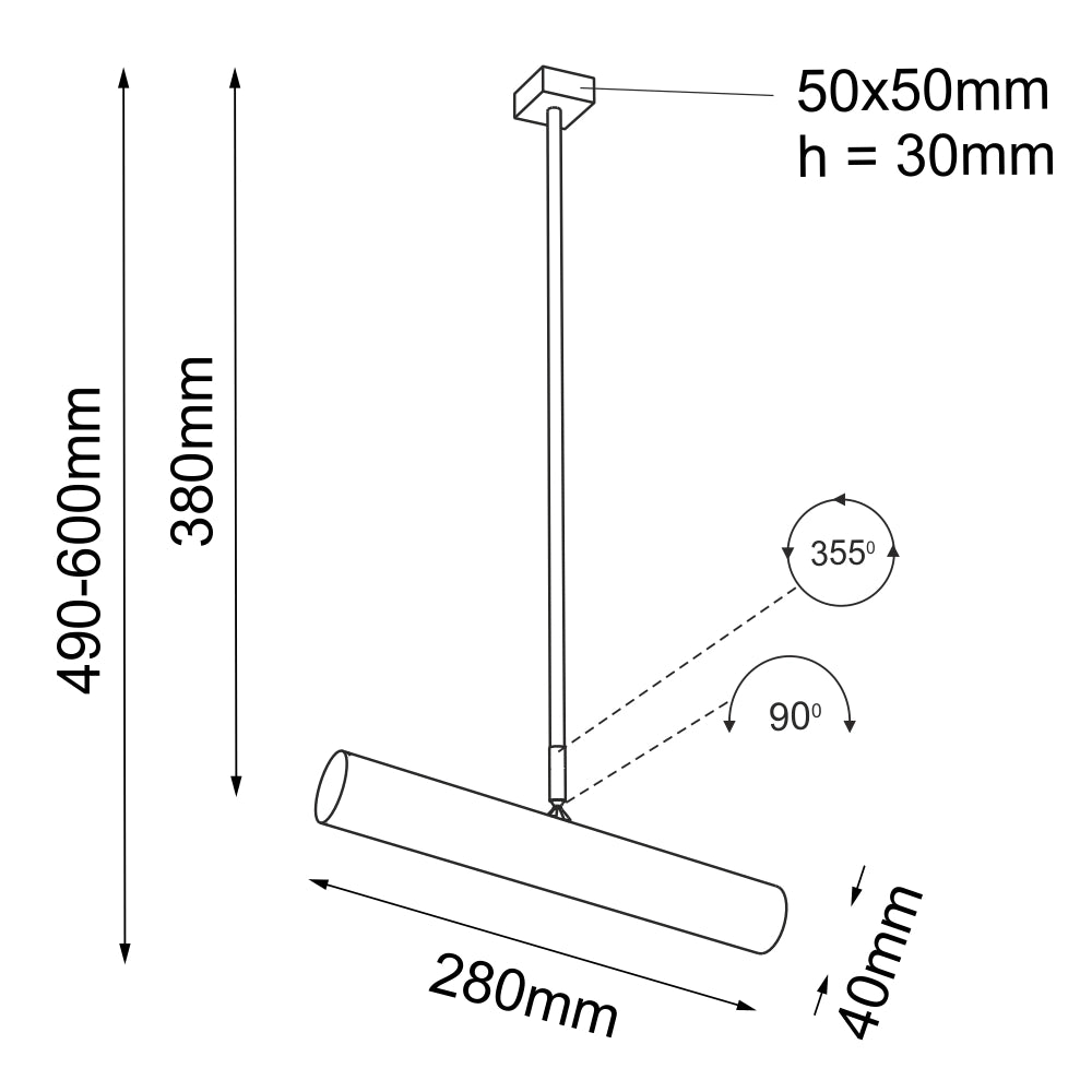 Spot soffitto bianco quadrato orientabile GU10 Shilo YABU 7263
