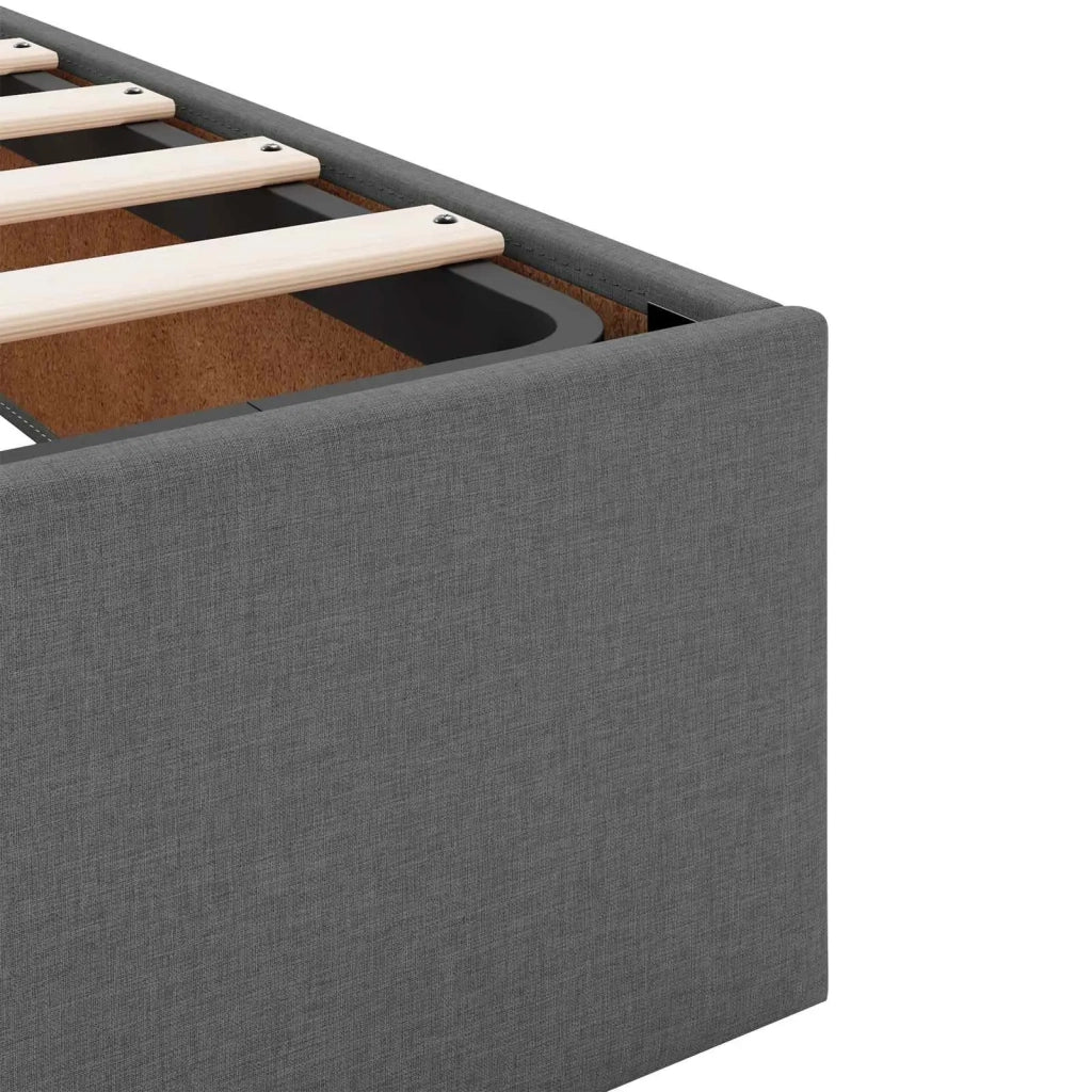 Struttura letto con materasso 2 pcs Grigio Sfumato Tessuto 3399453